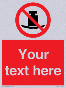 Custom No Heavy Loads Sign